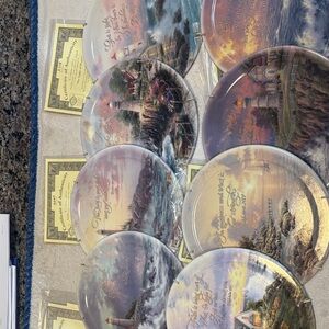 Thomas Kinkade Have Faith Collector Plates - complete set